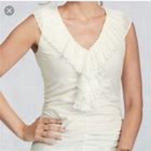 CAbi soft knit top Style 338 Ivory Size M